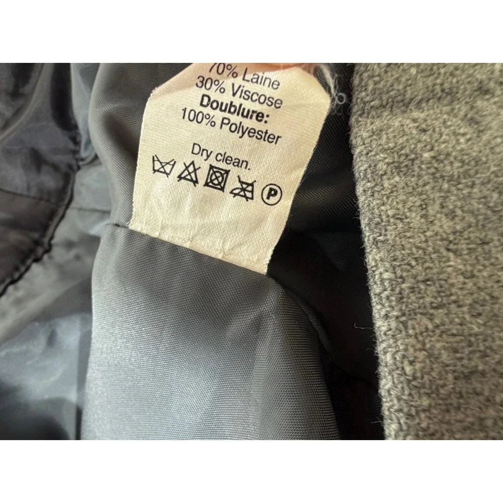 J Crew The Pencil Skirt Size 4 (29x20) Gray Wool Blend Back Zip Back Vent Career